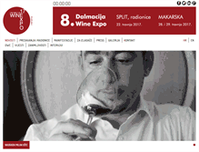 Tablet Screenshot of dalmacijawineexpo.com